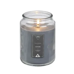 Bougie parfumée dans Bonbonnière senteur poudre de Coton Gris