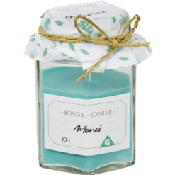 Bougie parfumée dans verre imitation pot de confiture