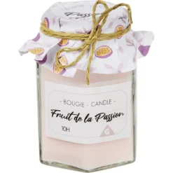 Bougie parfumée dans verre imitation pot de confiture