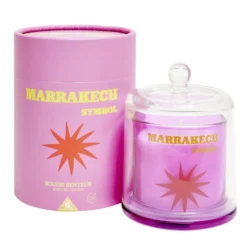 Bougie parfumée dans verre inspiration voyage Ø10,5xH13,5cm (4 modèles)