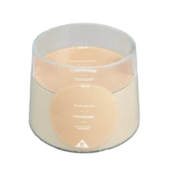 Bougie parfumée dans verre senteur cachemire 30H