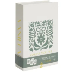 Bougie parfumée dans verre x4 coffret forme livre 16x17cm (4 modèles)