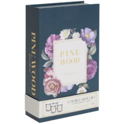 Bougie parfumée dans verre x4 coffret forme livre 16x17cm (4 modèles)