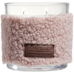 Bougie parfumée déco laine