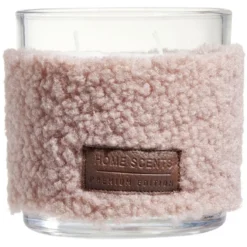 Bougie parfumée déco laine