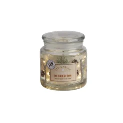 Bougie parfumée 12H avec décor intérieur LED - 4 modèles