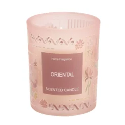 Bougie parfumée pot en verre voyage 40H Ø8xH10cm (3 modèles)