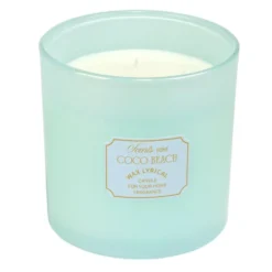 Bougie parfumée XXL en verre irridescent Ø15xH15cm (3 modèles)