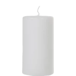 Bougie pilier blanche Ø7xH13,5 cm