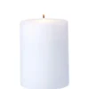 Bougie pilier blanche Ø7xH10 cm