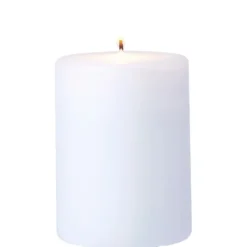 Bougie pilier blanche Ø7xH10 cm