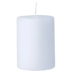 Bougie pilier blanche Ø7xH10 cm