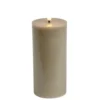 Bougie pilier à LED gris Ø7xH15cm