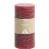 Bougie pilier rouge 50H