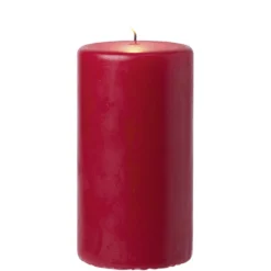 Bougie pilier rouge Ø7xH13,5 cm