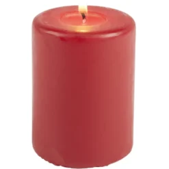 Bougie pilier rouge Ø7xH10 cm