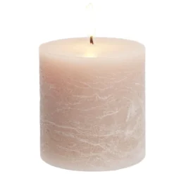 Bougie pillar marron 25H