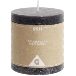 Bougie pillar noire 25H