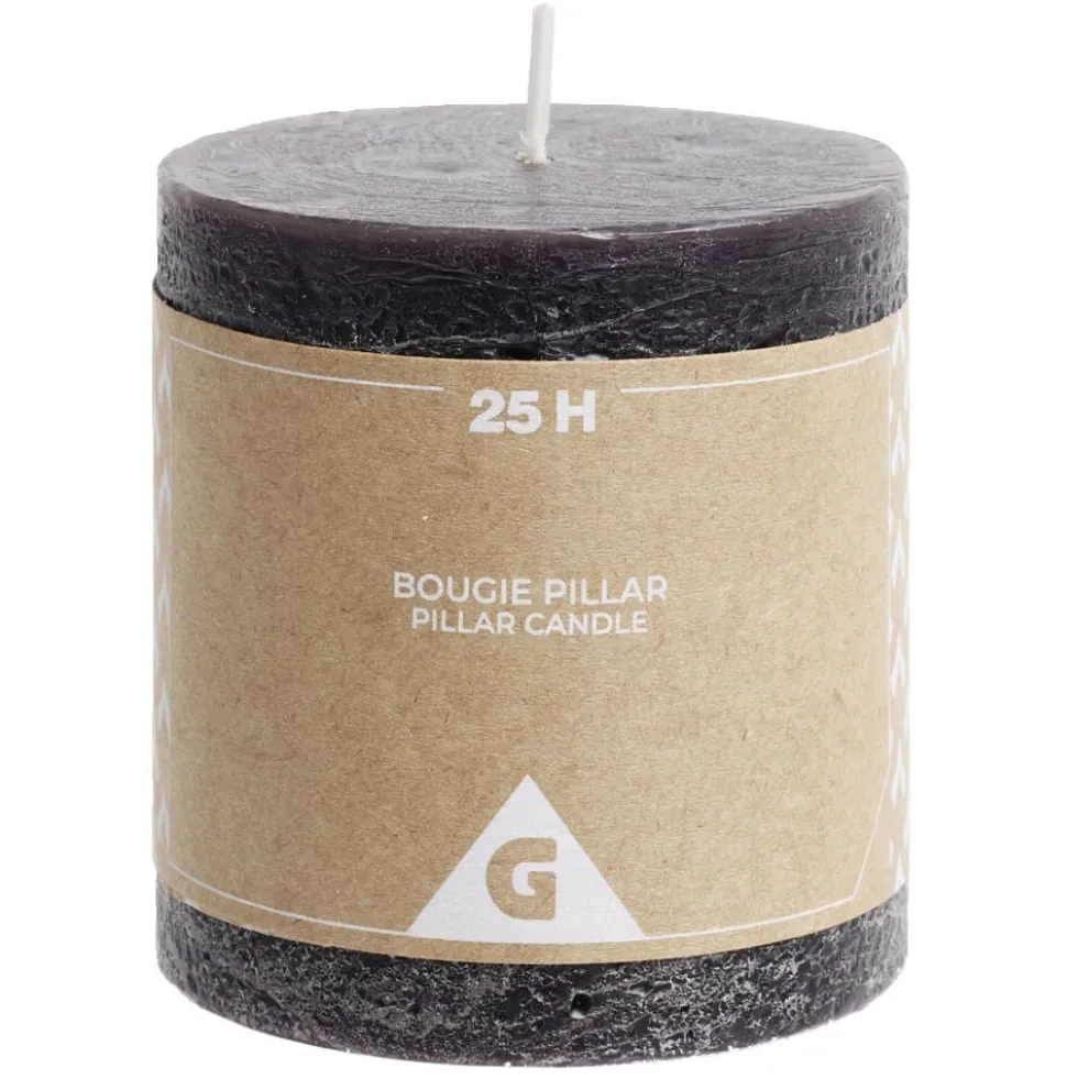 Bougie pillar noire 25H