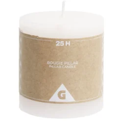 Bougie pillar rose 25H