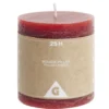 Bougie pillar rouge 25H