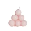 Bougie ronde à bulles Ø7,8xH6,8cm