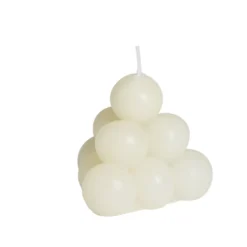 Bougie ronde à bulles Ø7,8xH6,8cm