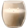 Bougie XL dans verre coloré beige senteur jasmin orchidée 36H