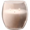 Bougie XL dans verre coloré rose senteur fruit de la passion 36H