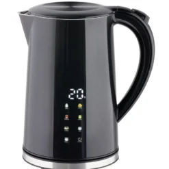 Bouilloire digital 1,7L température ajustable 7 modes pré-enregistrés 2200W noire