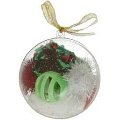 Boule surprise de Noël pour chat