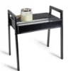 Bout de canapé Staky 44x32x47cm acier noir