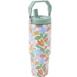 Bouteille isotherme avec poignée 900ml Ø9xH24cm (2 modèles)