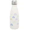Bouteille isotherme blanc motif arc-en-ciel 350ml