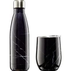 Bouteille isotherme inox 500 ml + tasse 300 ml