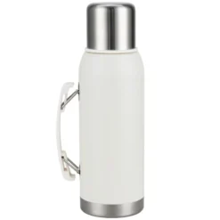 Bouteille isotherme 1L avec tasse inox beige Ø9,5xH29cm