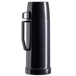 Bouteille isotherme 415ml avec tasse plastique noir