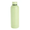 Bouteille isotherme 500ml inox couleur pastel unie (2 modèles vert ou jaune)