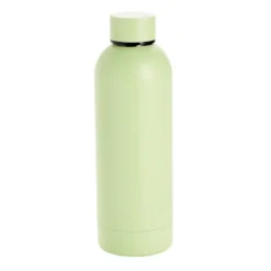 Bouteille isotherme 500ml inox couleur pastel unie (2 modèles vert ou jaune)