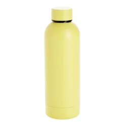 Bouteille isotherme 500ml inox couleur pastel unie (2 modèles vert ou jaune)
