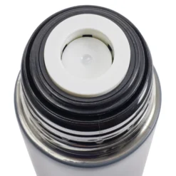 Bouteille isotherme thermos inox 500ml avec tasse intégrée gris foncé Ø7xH24cm