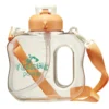 Bouteille plastique kawaii 1L avec sangle H19,5cm