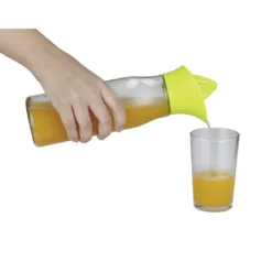 Bouteille presse-agrumes en verre et plastique 800ml Ø7,8xH28cm