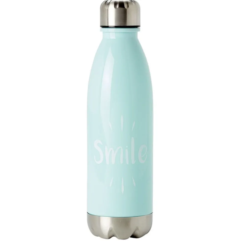 Bouteille réutilisable message imprimé H25 cm