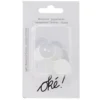 Bouton multiusage x15 plastique blanc transparent Ø19mm