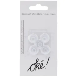 Bouton tee shirt x5 marron Ø11mm