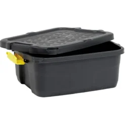 Box de rangement brico noir 24L