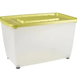 Box de rangement plastique à roulettes 46L (plusieurs modèles)