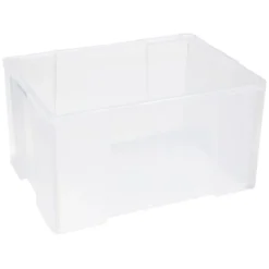 Box de rangement plastique transparent avec couvercle