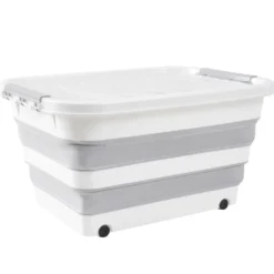 Box de rangement pliable 30L à roulettes 52x39xH29cm